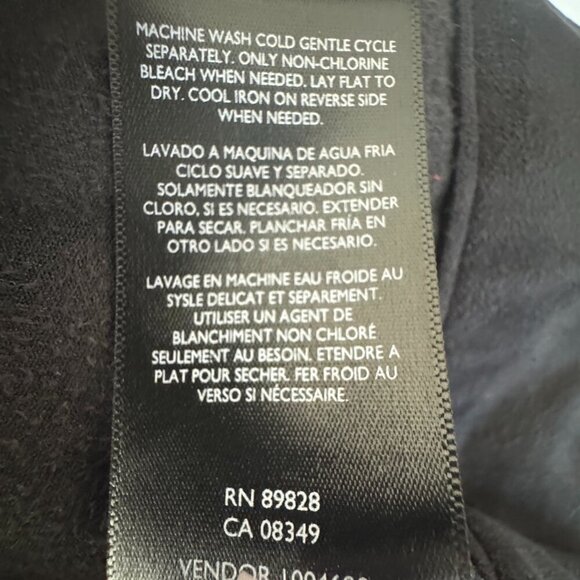 Nine West Jeans Black Drape Front Jacket with Long Sleeves Size XL - Picture 7 of 9